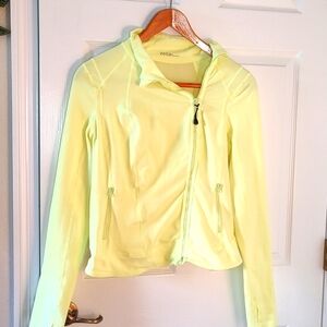 Zella Neon Yellow Lightweight Hooded Jacket